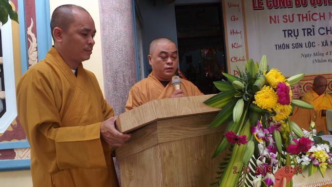 Lễ đại tường cố Ni trưởng TN Diệu Thanh và công bố quyết định bổ nhiệm trụ trì chùa An Lạc