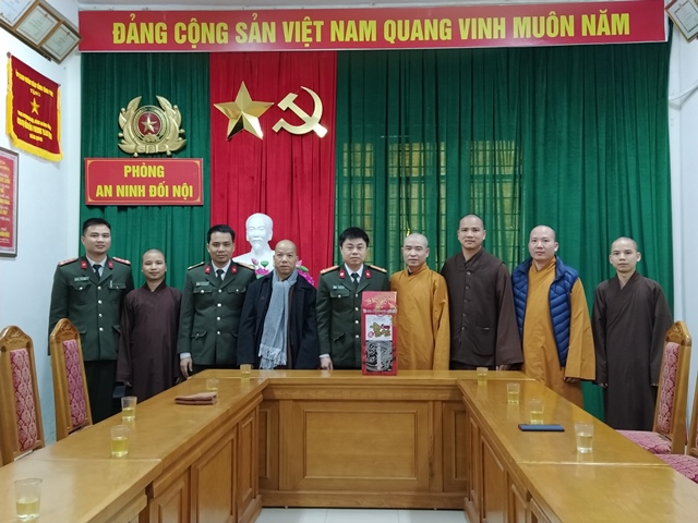 Vĩnh Phúc : BTS GHPGVN tỉnh thăm và chúc Tết lãnh đạo Công An tỉnh Vĩnh Phúc.