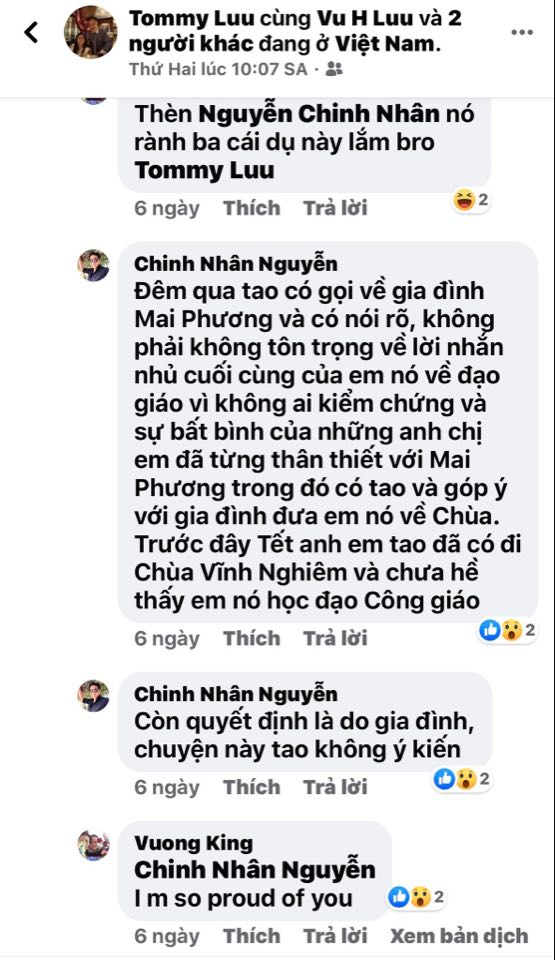 Diễn Viên Mai Phương Chưa Hề Bị Rửa Tội Hoặc Tham Dự Thánh Lễ Báp- Têm Vào Đạo Chúa.