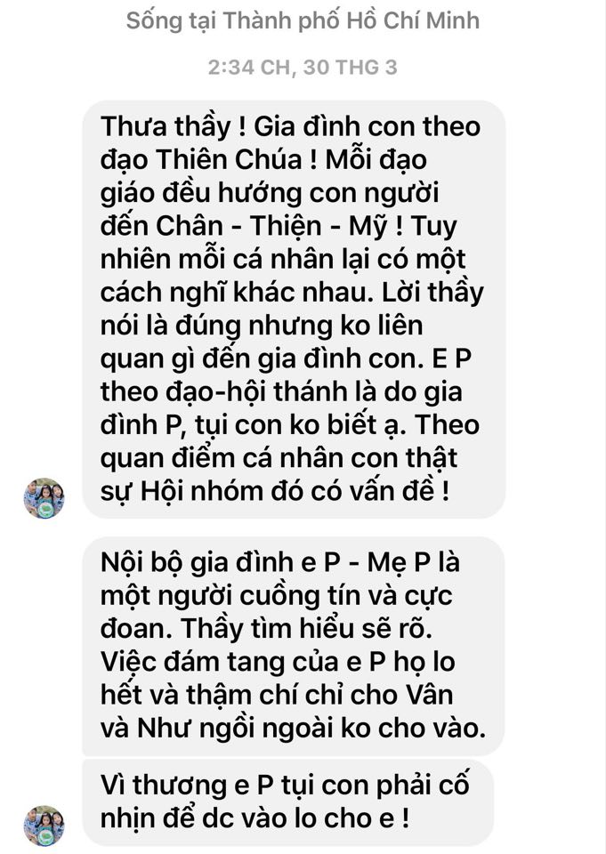 Diễn Viên Mai Phương Chưa Hề Bị Rửa Tội Hoặc Tham Dự Thánh Lễ Báp- Têm Vào Đạo Chúa.