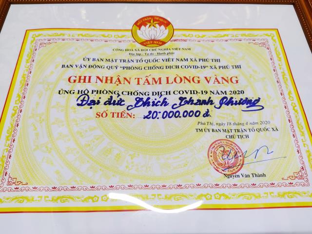 Hà Nội : Chùa Sủi cùng quý Phật tử thiện nguyện chung tay vì đại dịch