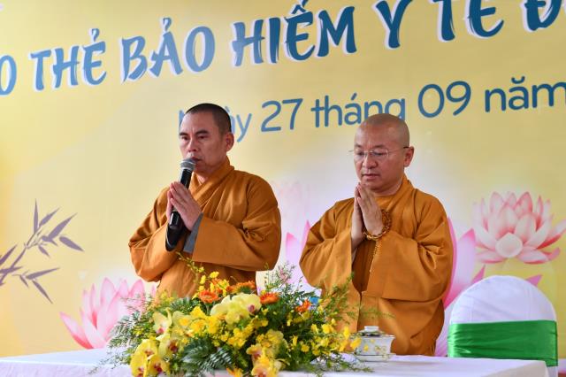 TT. Nhật Từ thuyết giảng nhân Lễ trao tặng 250 thẻ BHYT đến chư Tôn đức Tăng Ni
