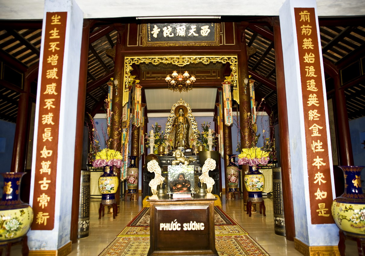 Sắc tứ tây thiên di đà tự, huế với tăng cang hòa thượng thanh ninh tâm tịnh