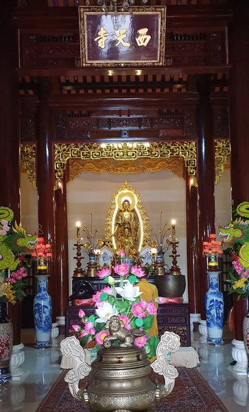 Sắc tứ tây thiên di đà tự, huế với tăng cang hòa thượng thanh ninh tâm tịnh