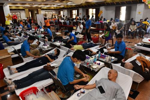 Chùa Giác Ngộ: 460 Người Tham Gia  Hiến Máu Nhân Đạo