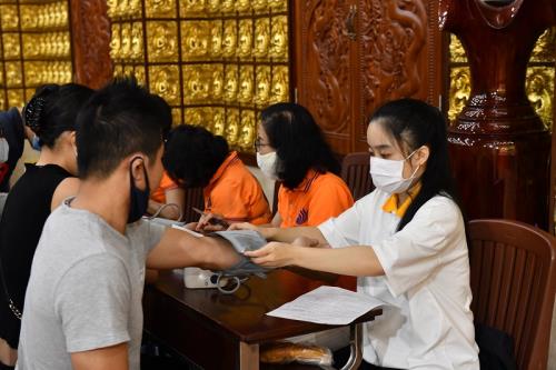 Chùa Giác Ngộ: 460 Người Tham Gia  Hiến Máu Nhân Đạo
