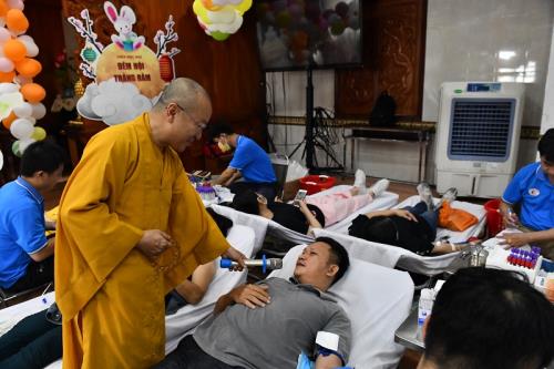 Chùa Giác Ngộ: 460 Người Tham Gia  Hiến Máu Nhân Đạo