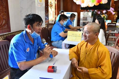 Chùa Giác Ngộ: 460 Người Tham Gia  Hiến Máu Nhân Đạo