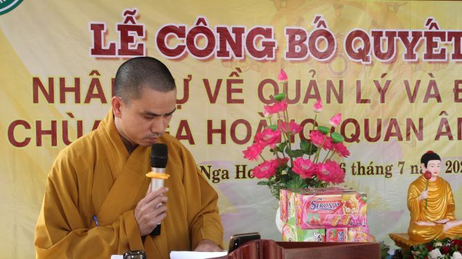 Vĩnh Phúc : Lễ Công Bố Quyết Định Nhân Sự Quản Lý và Điều Hành Chùa Nga Hoàng (Tam Đảo – Vĩnh Phúc)