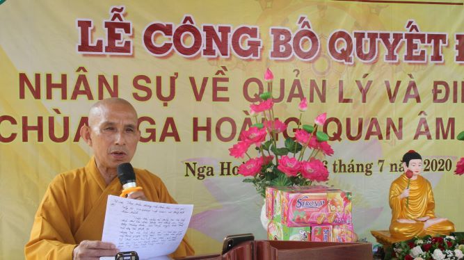 Vĩnh Phúc : Lễ Công Bố Quyết Định Nhân Sự Quản Lý và Điều Hành Chùa Nga Hoàng (Tam Đảo – Vĩnh Phúc)