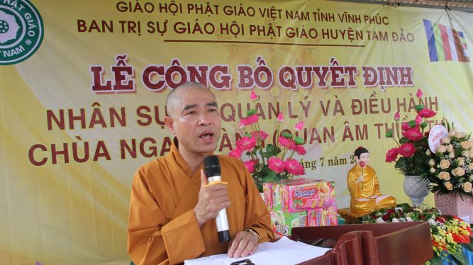 Vĩnh Phúc : Lễ Công Bố Quyết Định Nhân Sự Quản Lý và Điều Hành Chùa Nga Hoàng (Tam Đảo – Vĩnh Phúc)