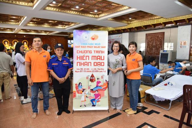 544 người tham gia hiến máu nhân đạo tại chùa Giác Ngộ (HM38)