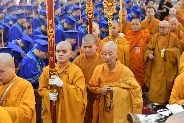 Trang nghiêm Lễ Tốt nghiệp và Tổng khai giảng tại HVPGVN tại TP. HCM