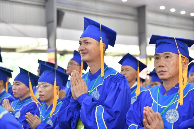 Trang nghiêm Lễ Tốt nghiệp và Tổng khai giảng tại HVPGVN tại TP. HCM