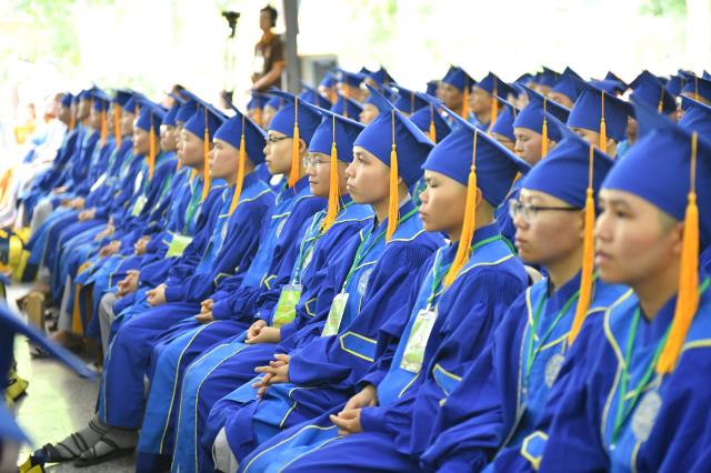 Trang nghiêm Lễ Tốt nghiệp và Tổng khai giảng tại HVPGVN tại TP. HCM