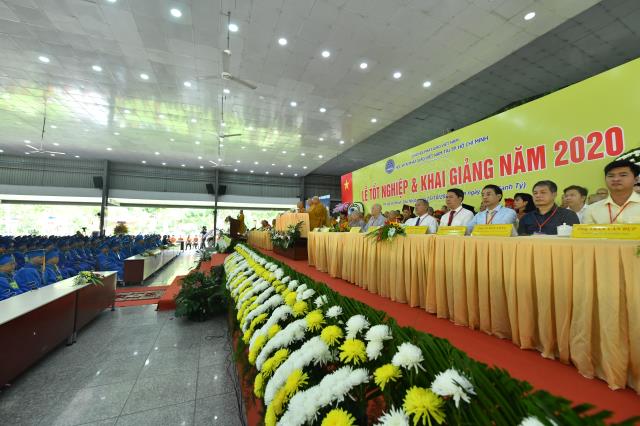 Trang nghiêm Lễ Tốt nghiệp và Tổng khai giảng tại HVPGVN tại TP. HCM