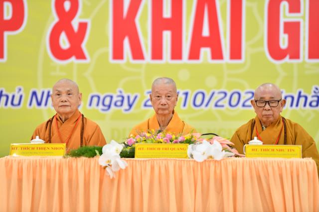Trang nghiêm Lễ Tốt nghiệp và Tổng khai giảng tại HVPGVN tại TP. HCM