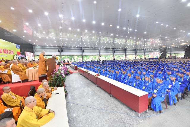 Trang nghiêm Lễ Tốt nghiệp và Tổng khai giảng tại HVPGVN tại TP. HCM