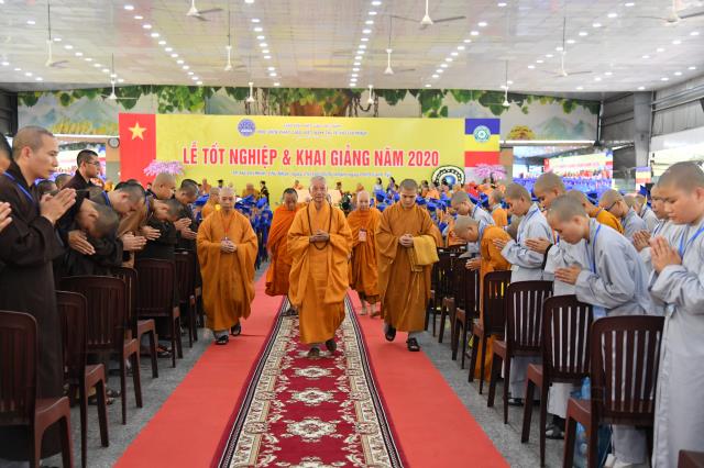 Trang nghiêm Lễ Tốt nghiệp và Tổng khai giảng tại HVPGVN tại TP. HCM