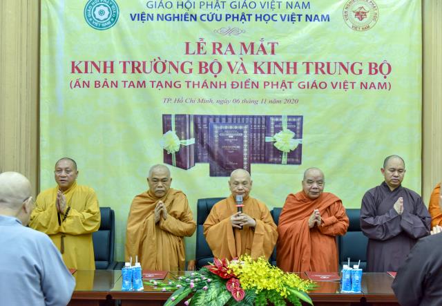 Viện Nghiên cứu Phật học Việt Nam: Lễ ra mắt ấn bản Kinh Trường bộ và Kinh Trung bộ