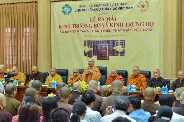 Viện Nghiên cứu Phật học Việt Nam: Lễ ra mắt ấn bản Kinh Trường bộ và Kinh Trung bộ