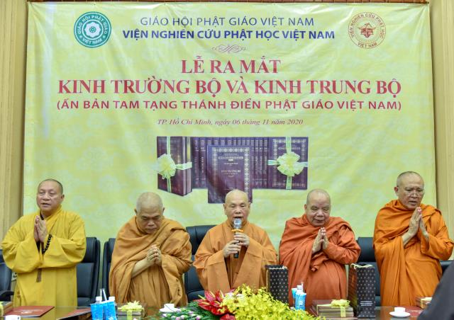 Viện Nghiên cứu Phật học Việt Nam: Lễ ra mắt ấn bản Kinh Trường bộ và Kinh Trung bộ