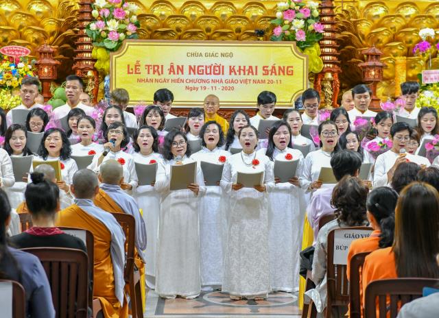 Chùa Giác Ngộ tổ chức Lễ tri ân người Thầy khai sáng nhân dịp 20/11
