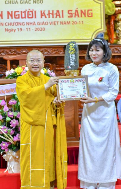 Chùa Giác Ngộ tổ chức Lễ tri ân người Thầy khai sáng nhân dịp 20/11