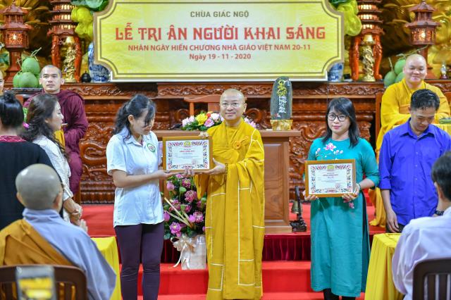 Chùa Giác Ngộ tổ chức Lễ tri ân người Thầy khai sáng nhân dịp 20/11
