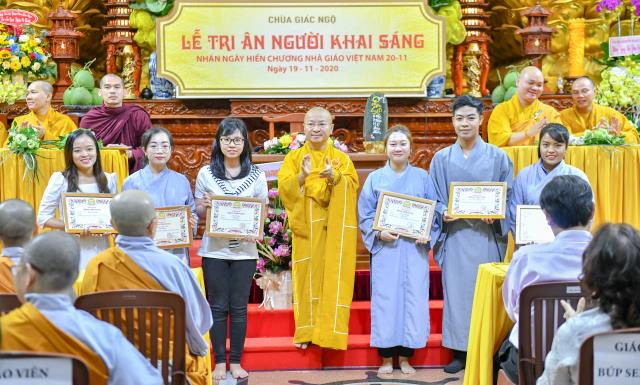Chùa Giác Ngộ tổ chức Lễ tri ân người Thầy khai sáng nhân dịp 20/11
