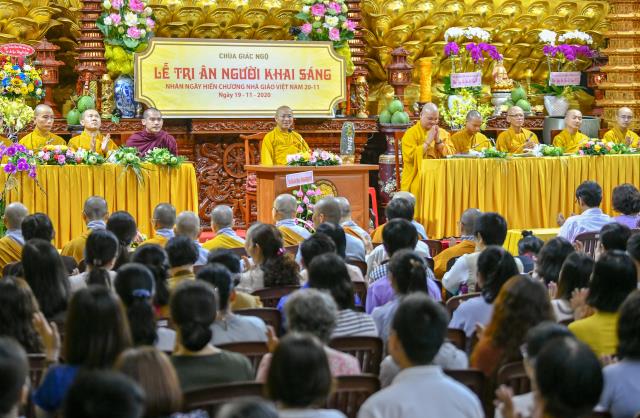 Chùa Giác Ngộ tổ chức Lễ tri ân người Thầy khai sáng nhân dịp 20/11