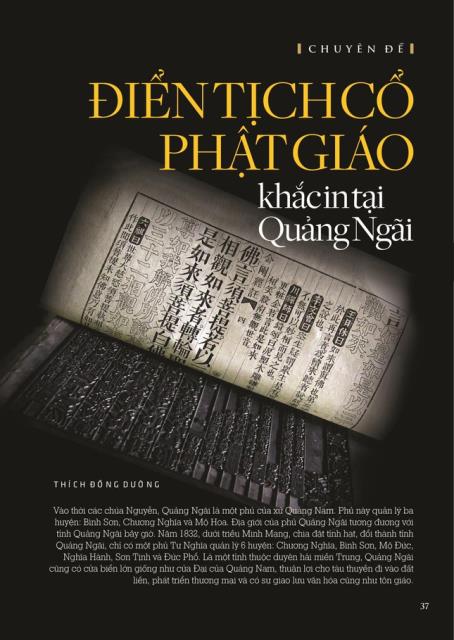 Đặc sắc giai phẩm Liễu Quán số 22: Chuyên đề Di sản Phật giáo Quảng Ngãi