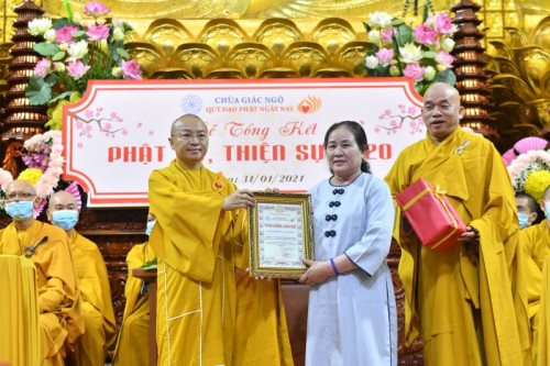 Lễ Tổng Kết Phật Sự, Thiện Sự Chùa Giác Ngộ - Quỹ Đạo Phật Ngày Nay Năm 2020