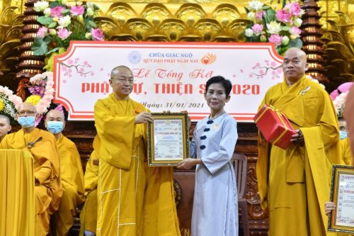 Lễ Tổng Kết Phật Sự, Thiện Sự Chùa Giác Ngộ - Quỹ Đạo Phật Ngày Nay Năm 2020
