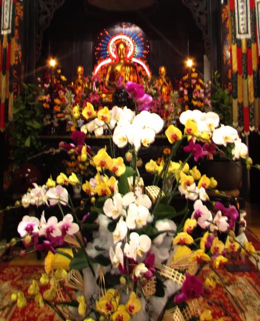 Chiều về trên chùa núi cao