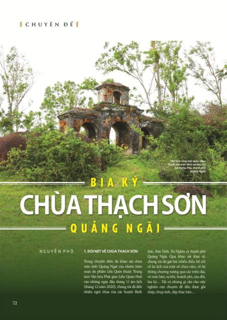 Đặc sắc giai phẩm Liễu Quán số 22: Chuyên đề Di sản Phật giáo Quảng Ngãi