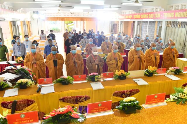 Tăng đoàn chùa Giác Ngộ dự Đại hội trù bị chuẩn bị cho Đại hội Đại biểu Phật giáo Quận 10 lần thứ X (nhiệm kỳ 2021 - 2026)