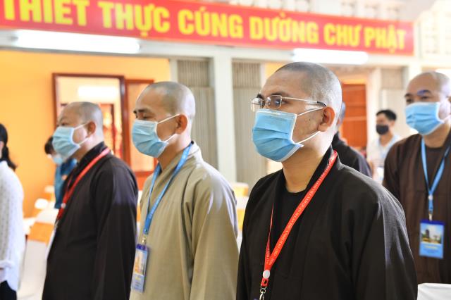 Tăng đoàn chùa Giác Ngộ dự Đại hội trù bị chuẩn bị cho Đại hội Đại biểu Phật giáo Quận 10 lần thứ X (nhiệm kỳ 2021 - 2026)
