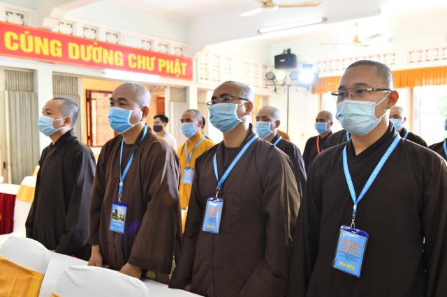 Tăng đoàn chùa Giác Ngộ dự Đại hội trù bị chuẩn bị cho Đại hội Đại biểu Phật giáo Quận 10 lần thứ X (nhiệm kỳ 2021 - 2026)
