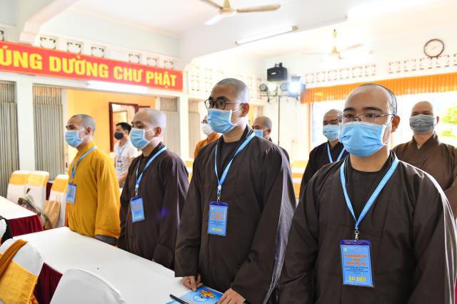 Tăng đoàn chùa Giác Ngộ dự Đại hội trù bị chuẩn bị cho Đại hội Đại biểu Phật giáo Quận 10 lần thứ X (nhiệm kỳ 2021 - 2026)