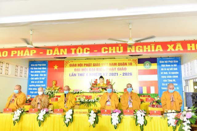 Tăng đoàn chùa Giác Ngộ dự Đại hội trù bị chuẩn bị cho Đại hội Đại biểu Phật giáo Quận 10 lần thứ X (nhiệm kỳ 2021 - 2026)