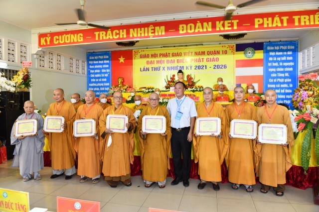 TP.HCM: Đại hội Đại biểu Phật giáo Quận 10 lần thứ X (nhiệm kỳ 2021 - 2026)
