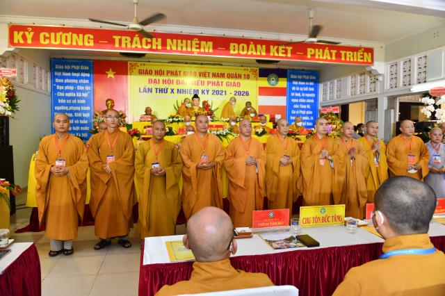 TP.HCM: Đại hội Đại biểu Phật giáo Quận 10 lần thứ X (nhiệm kỳ 2021 - 2026)