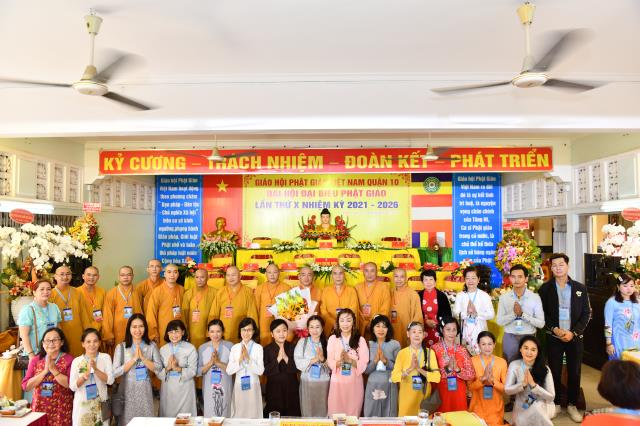 TP.HCM: Đại hội Đại biểu Phật giáo Quận 10 lần thứ X (nhiệm kỳ 2021 - 2026)