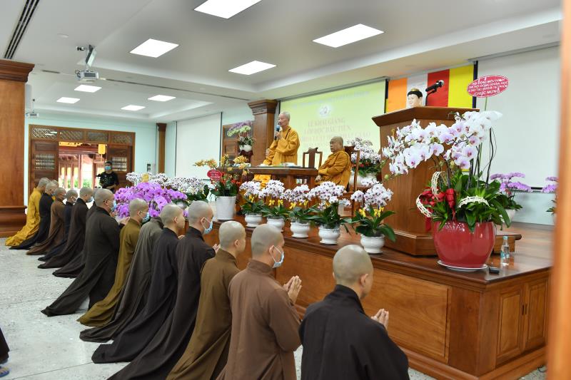 Lễ Khai giảng khóa đầu tiên của Khoa Luật học Phật giáo