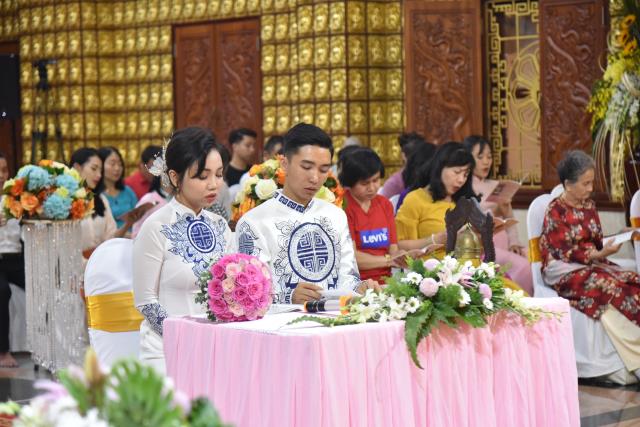 Chùa Giác Ngộ: Hôn lễ dưới đài sen của đôi uyên ương Văn Sơn và Bạch Thảo