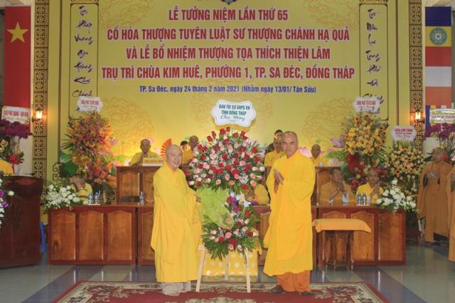 Đồng Tháp: Lễ Công Bố Và Trao Quyết Định Bổ Nhiệm Trụ Trì Chùa Kim Huê