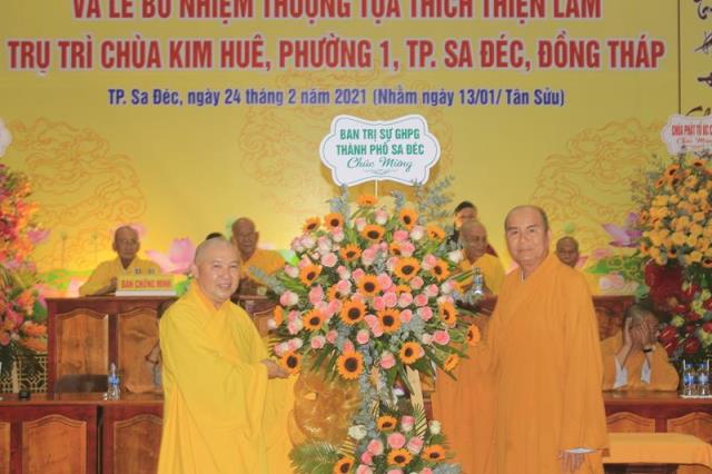Đồng Tháp: Lễ Công Bố Và Trao Quyết Định Bổ Nhiệm Trụ Trì Chùa Kim Huê