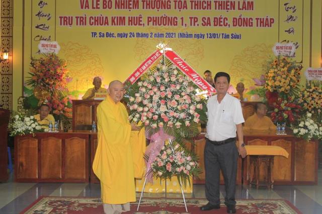 Đồng Tháp: Lễ Công Bố Và Trao Quyết Định Bổ Nhiệm Trụ Trì Chùa Kim Huê