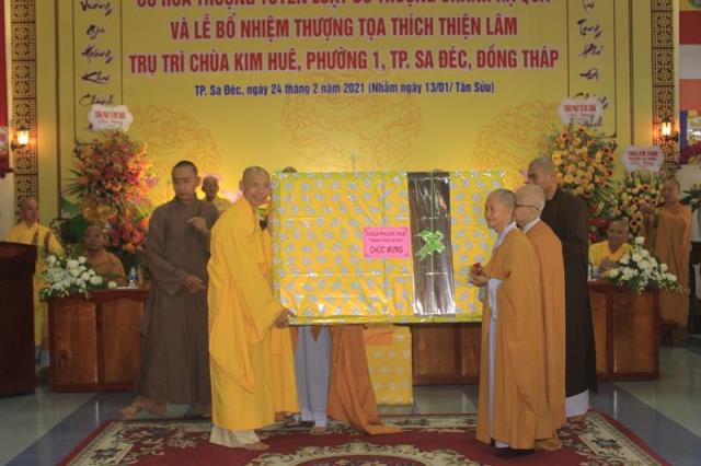 Đồng Tháp: Lễ Công Bố Và Trao Quyết Định Bổ Nhiệm Trụ Trì Chùa Kim Huê